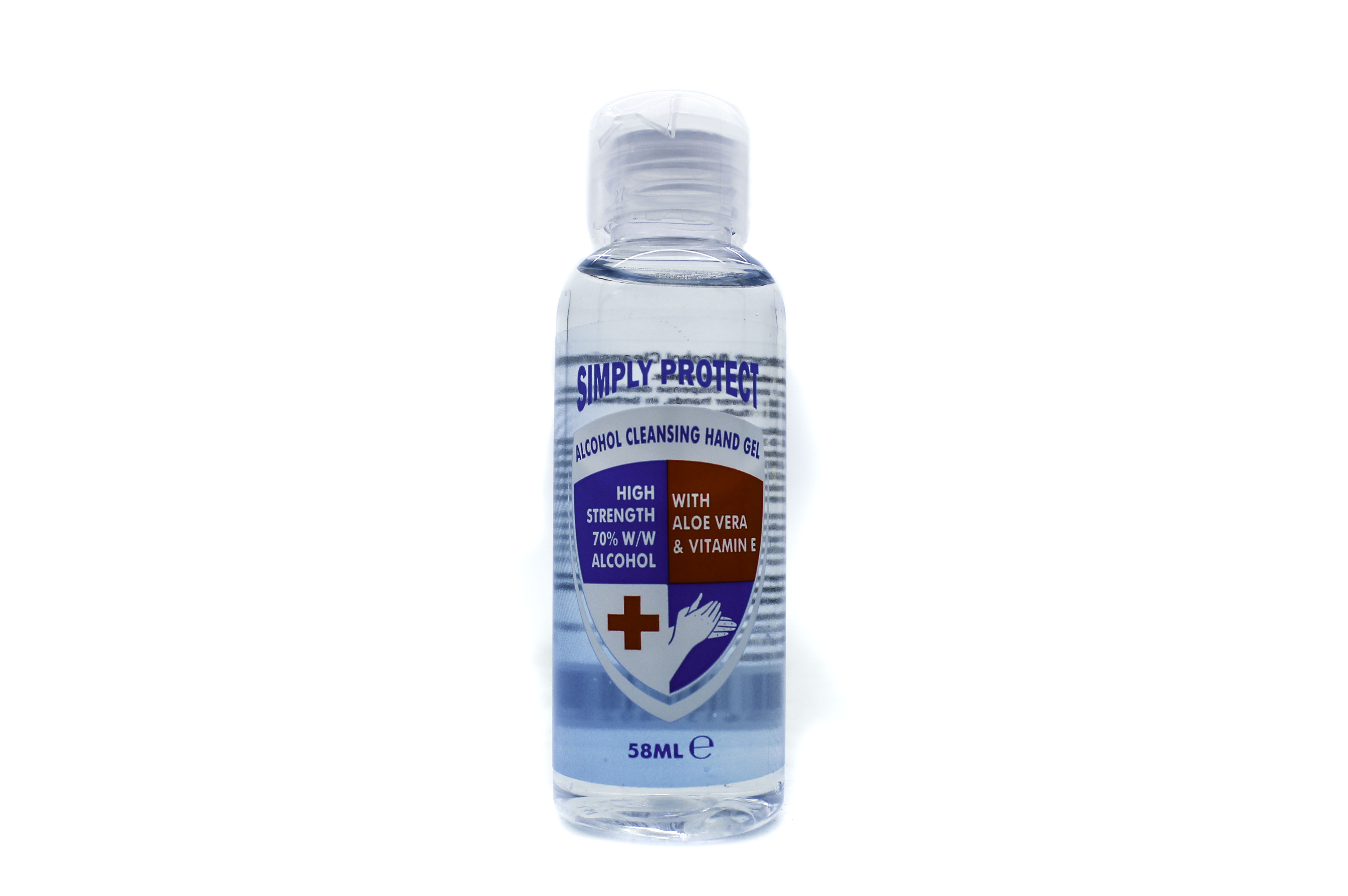 Simply Protect 70% Alcohol Hand Sanitising Gel 58ml
