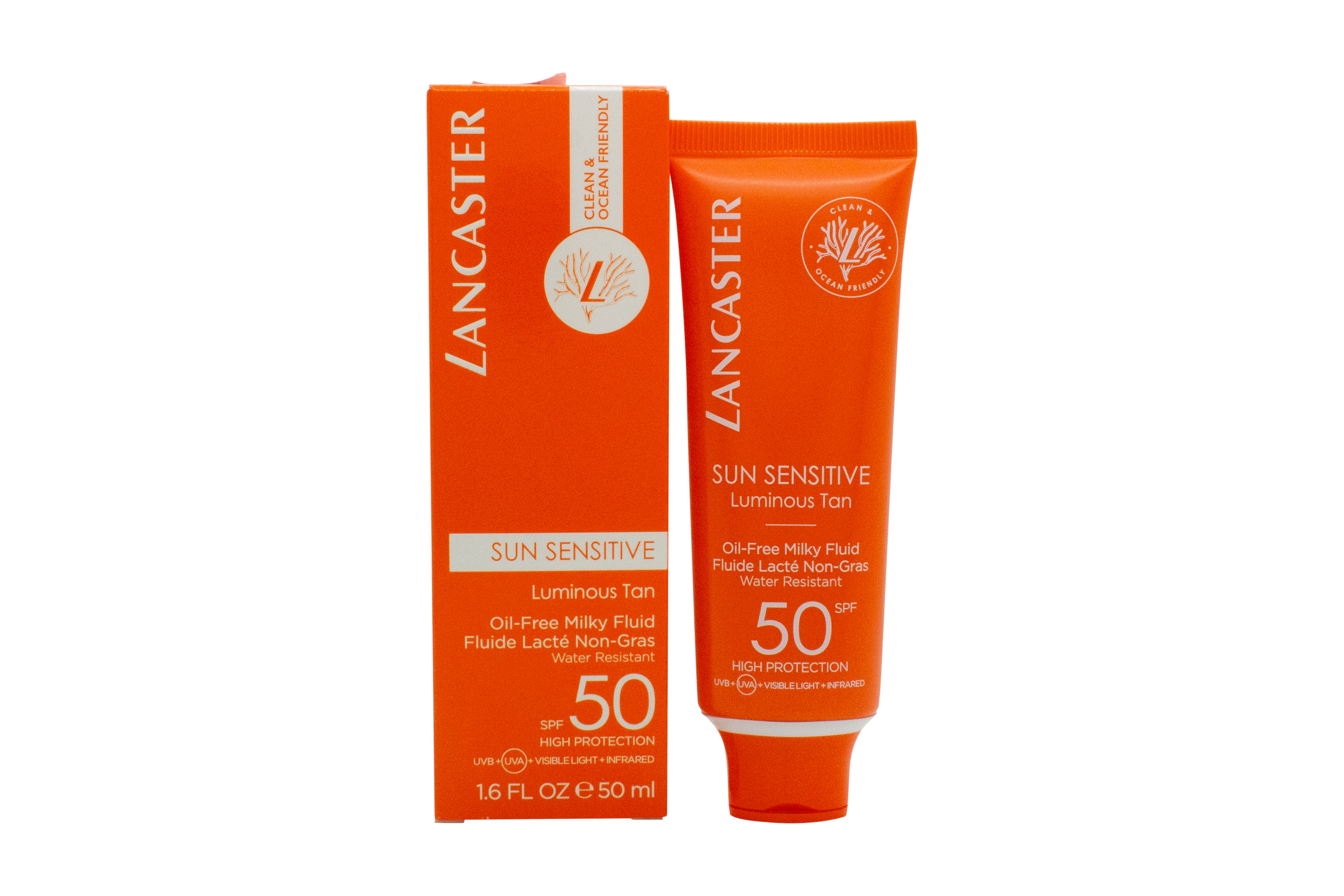 Lancaster Sun Sensitive Luminous Tan Oil Free Milky Fluid SPF50 50ml
