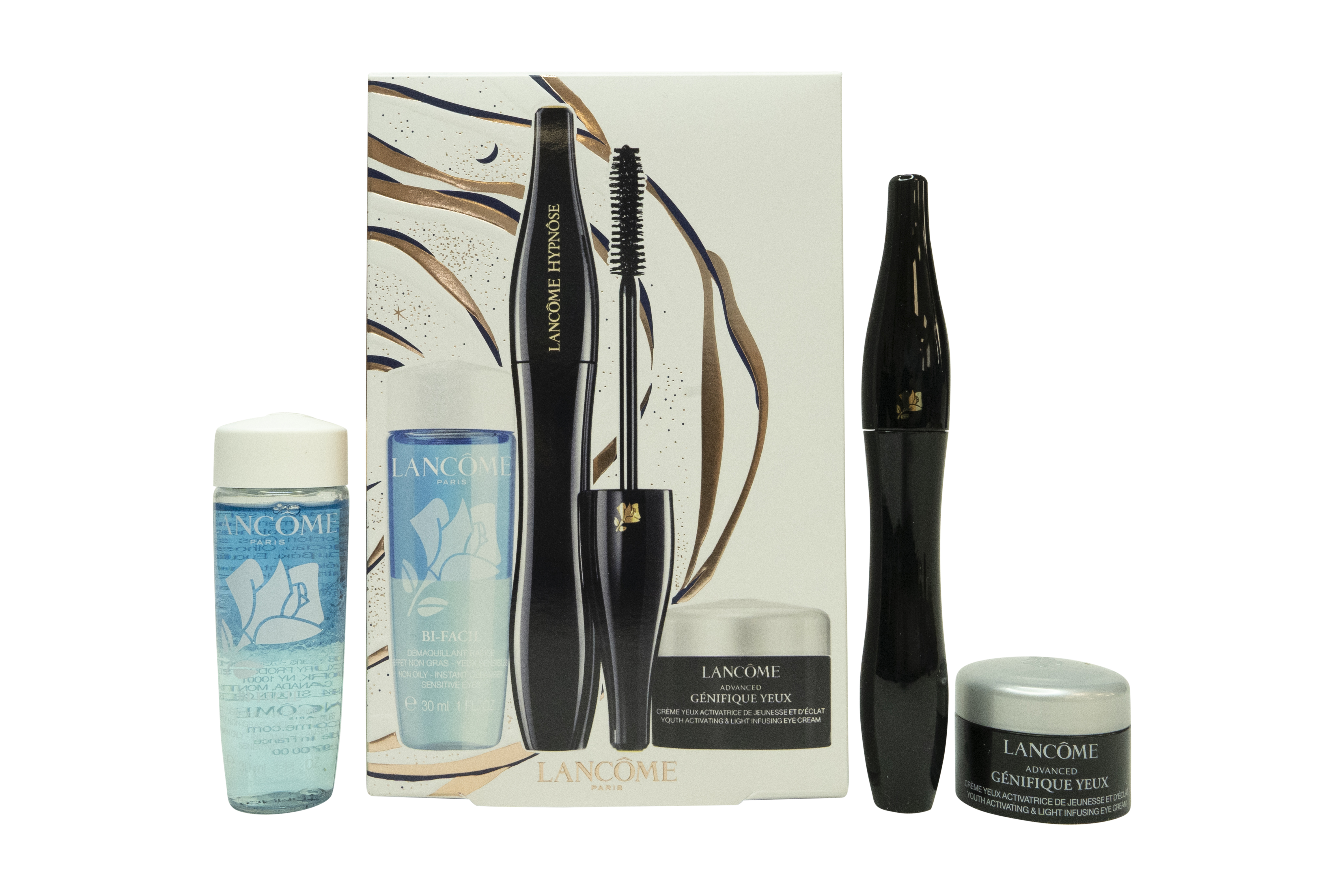 Lancome Hypnose Gift Set 6.2ml Hypnose Mascara Black + 30ml Bi Facil Makeup Remover + Advanced Génifique Eye Cream 5ml