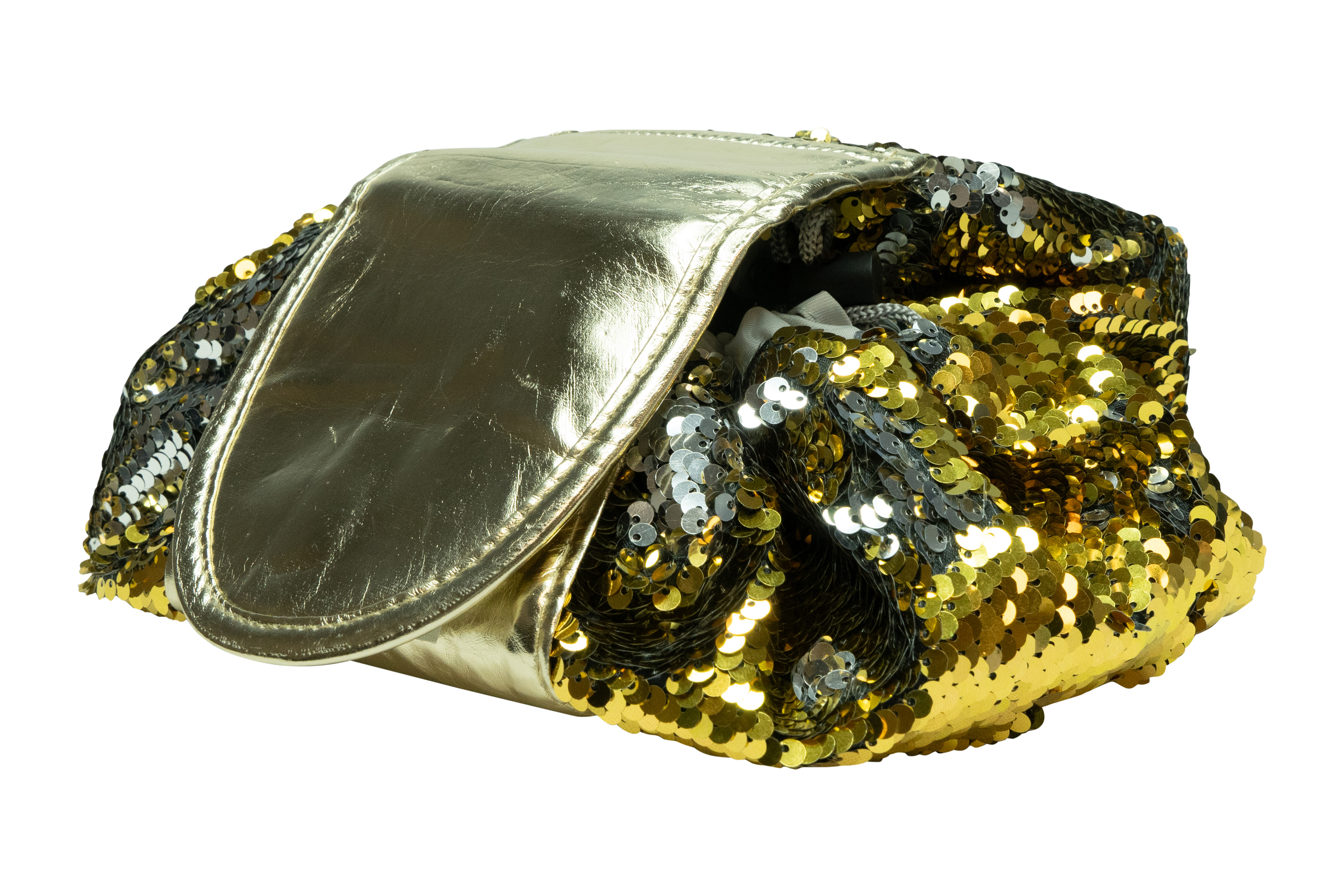 Bags Unlimited Sequin Make Up Bag - Gold