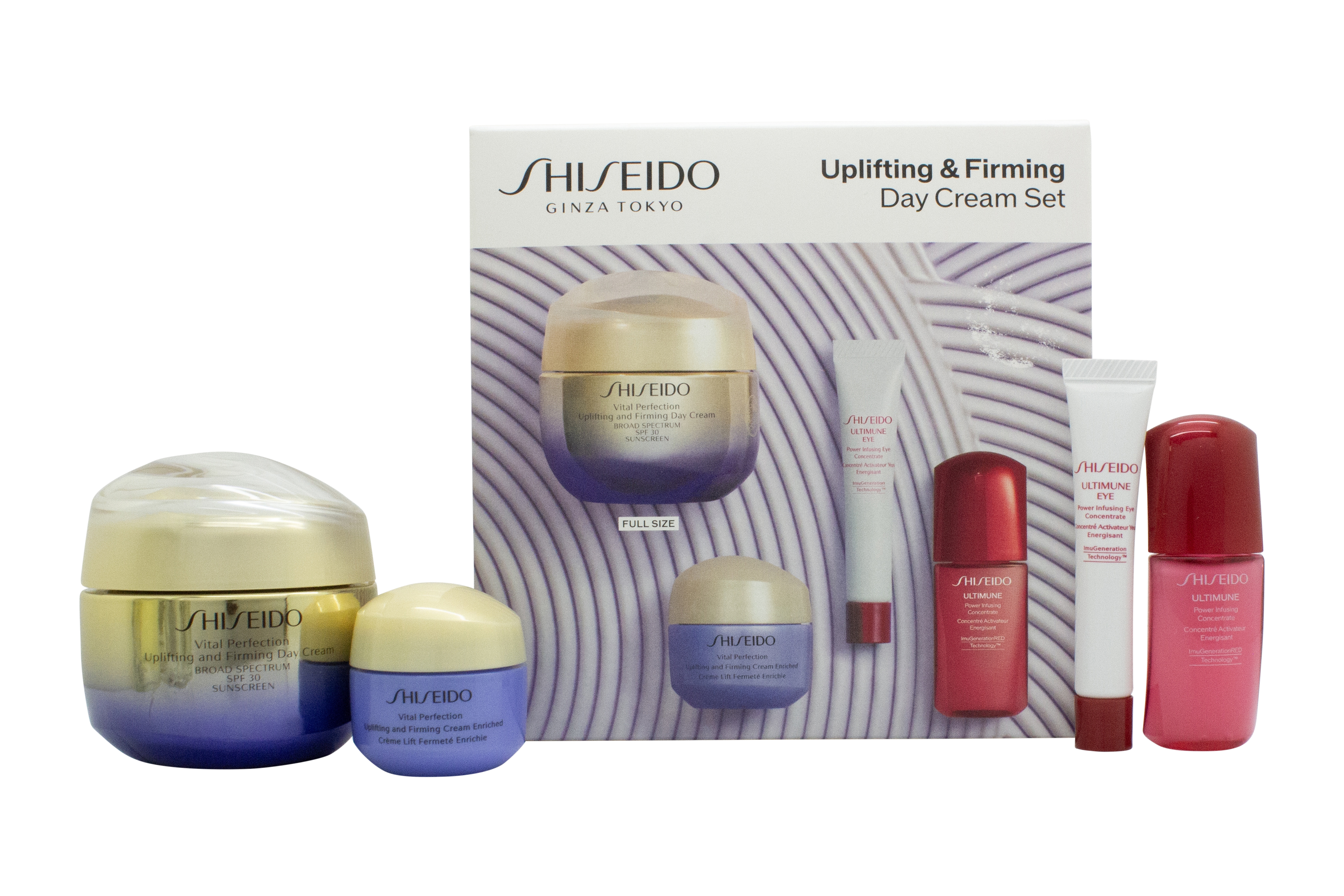 Shiseido Vital Perfection Gift Set 50ml Cream + 15ml Overnight Firming Treatment + 10ml Power Infusing Concentrate + 3ml Eye Treatment