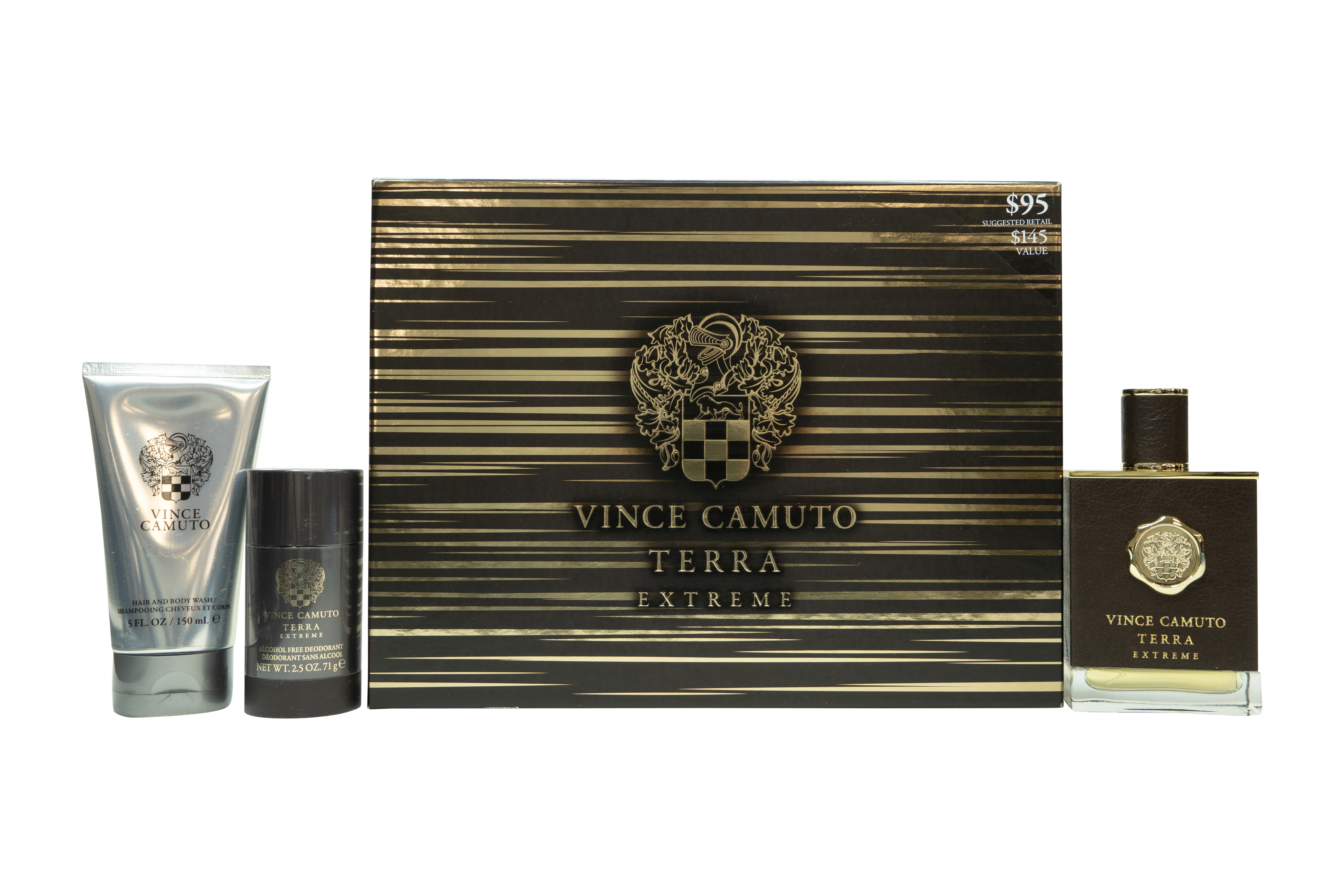 Vince Camuto Terra Extreme Gift Set 100ml EDP + 150ml Shower Gel + 75ml Deodorant Stick