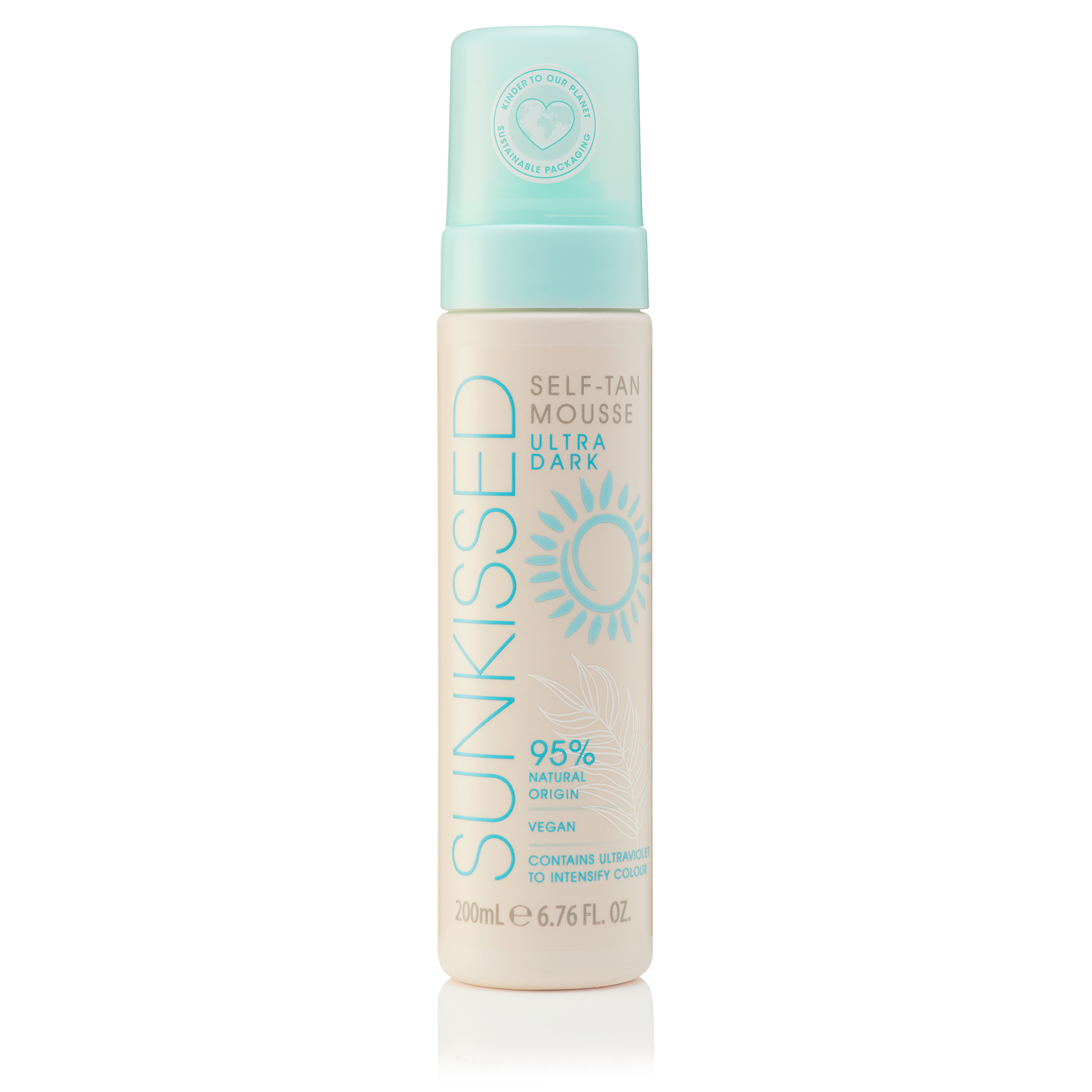 Sunkissed 95 Percent Natural Self Tan Mousse 200ml - Ultra Dark