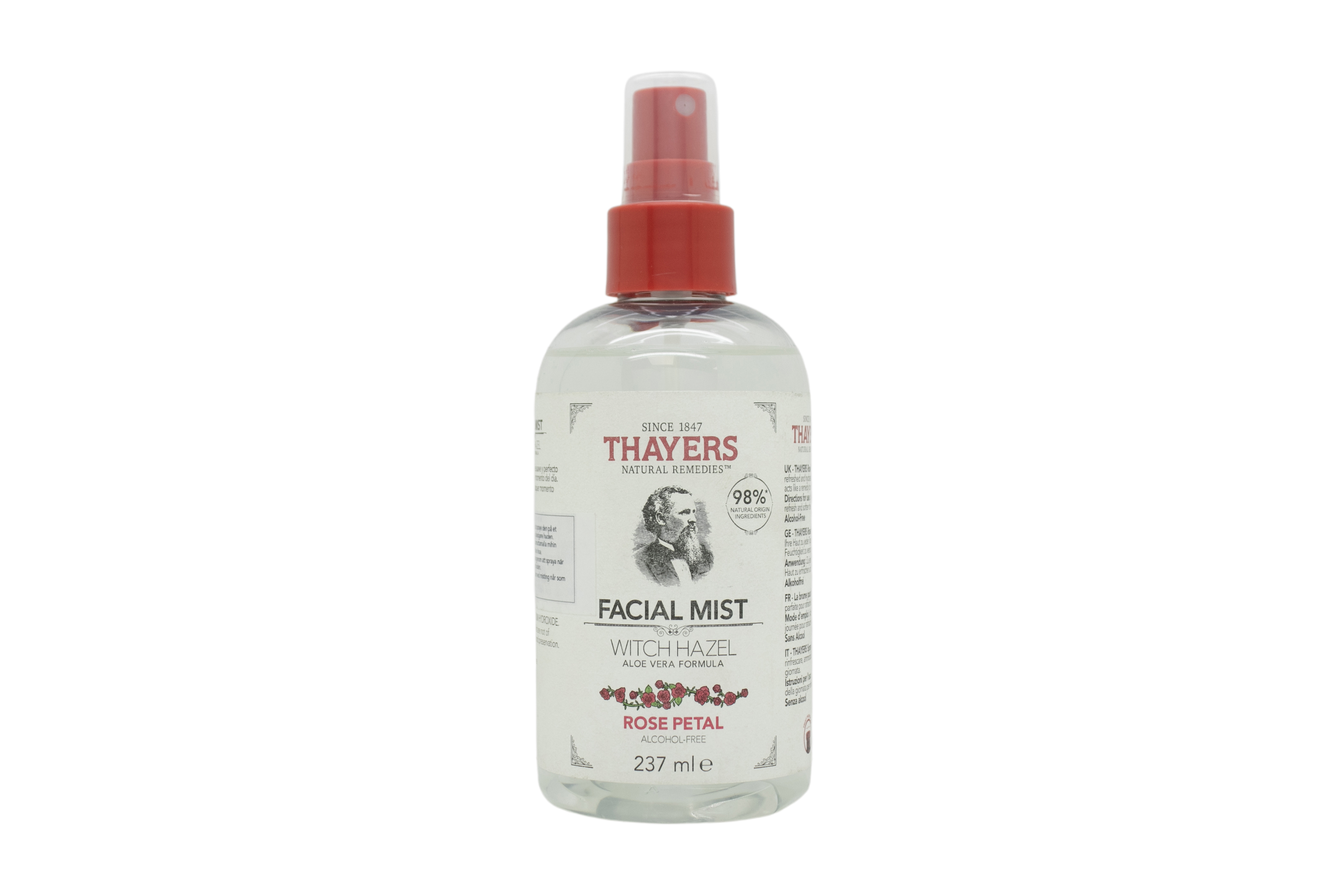 Thayers Witch Hazel Aloe Vera Formula Facial Mist 237ml - Rose Petal/Alcohol Free
