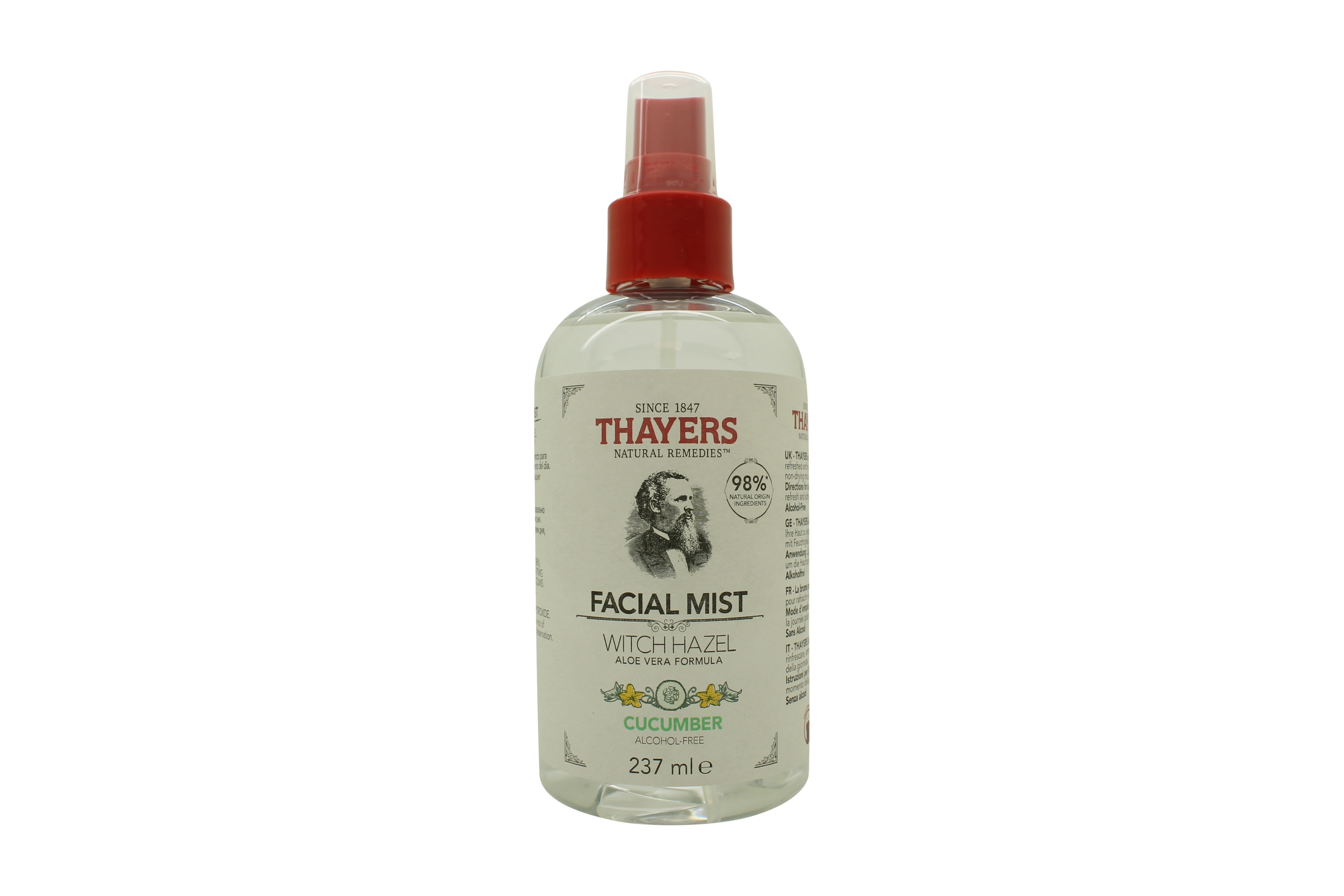 Thayers Witch Hazel Aloe Vera Formula Facial Mist 237ml - Cucumber/Alcohol Free