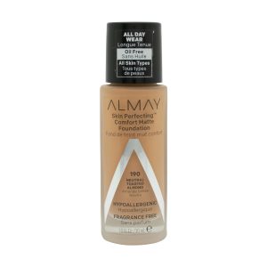 Almay Skin Perfecting Comfort Matte Foundation 30ml - 190 Neutral Toasted Almond