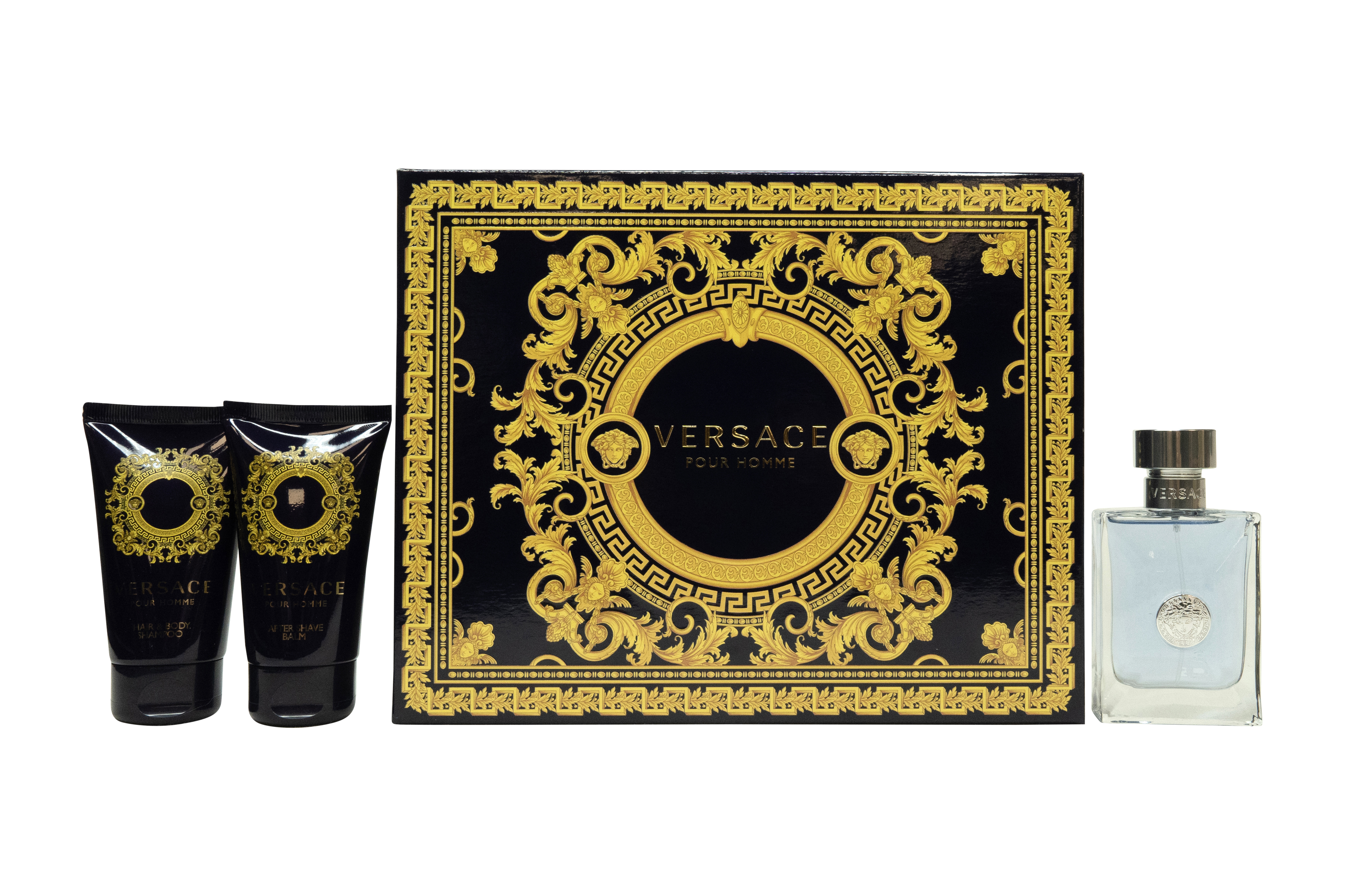 Versace pour Homme Gift Set 50ml EDT + 50ml Shower Gel + 50ml Aftershave Balm