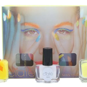 Ciaté Corrupted Neon Manicure Gift Set 13.5ml Neon Orange Nail Polish + 10g Neon Glitter + 5ml Black Light Top Coat