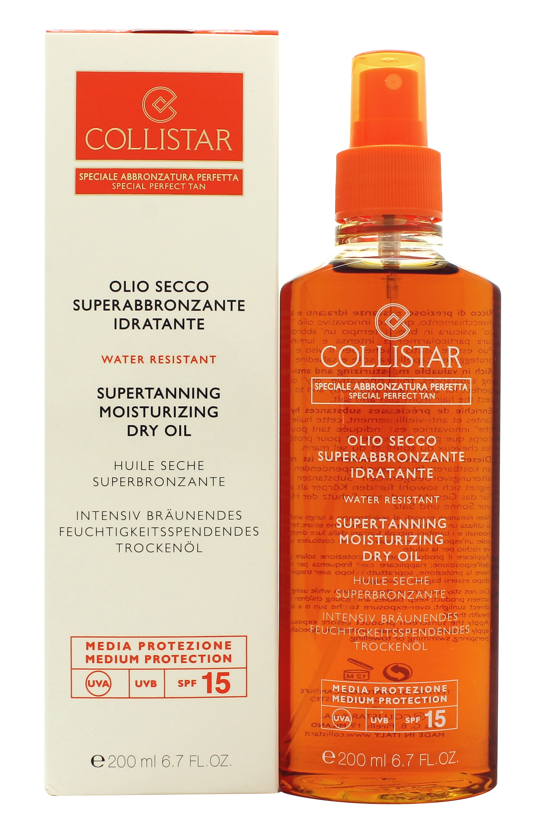 Collistar Supertanning Dry Oil SPF15 200ml