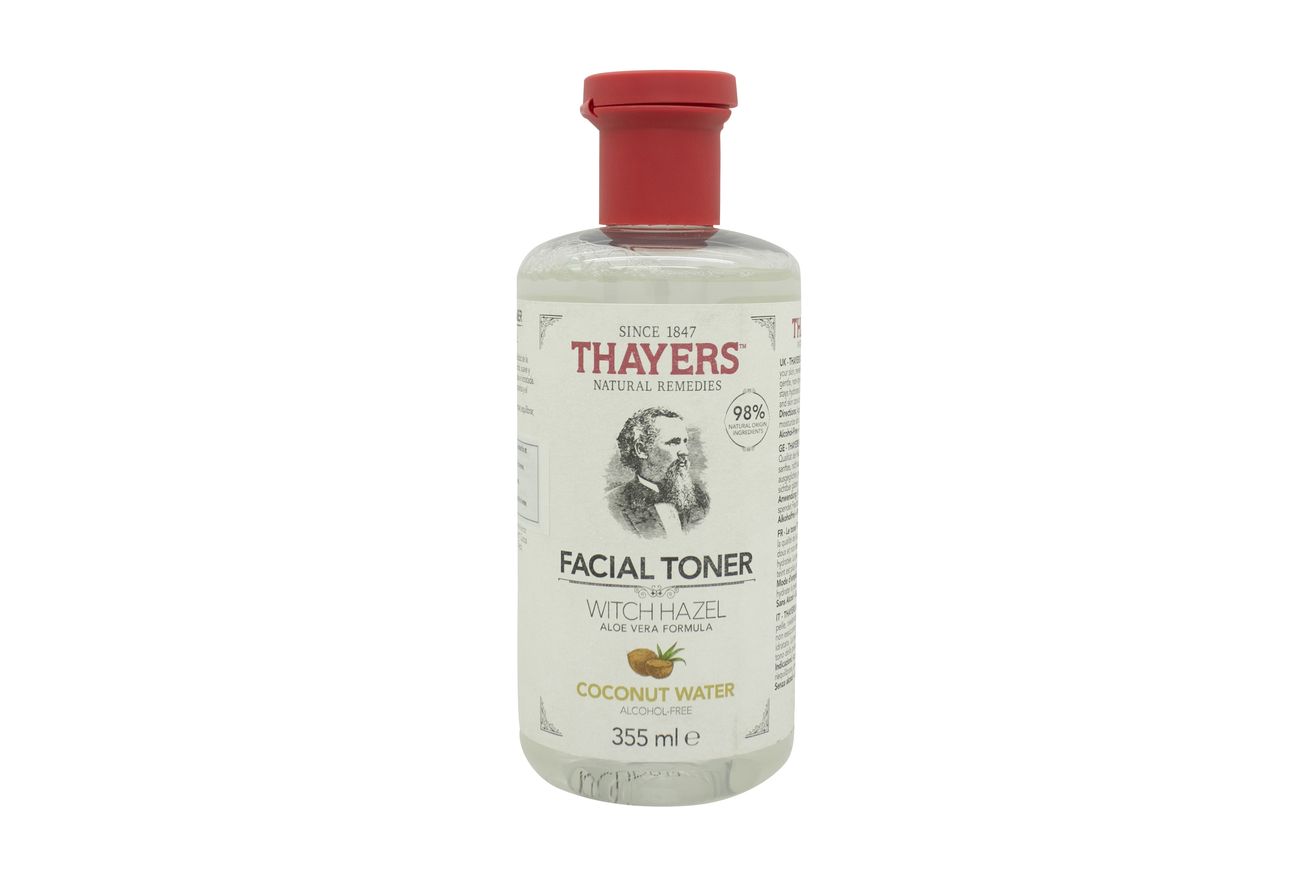 Thayers Witch Hazel Aloe Vera Formula Facial Toner 355ml - Alcohol Free/Coconut Water