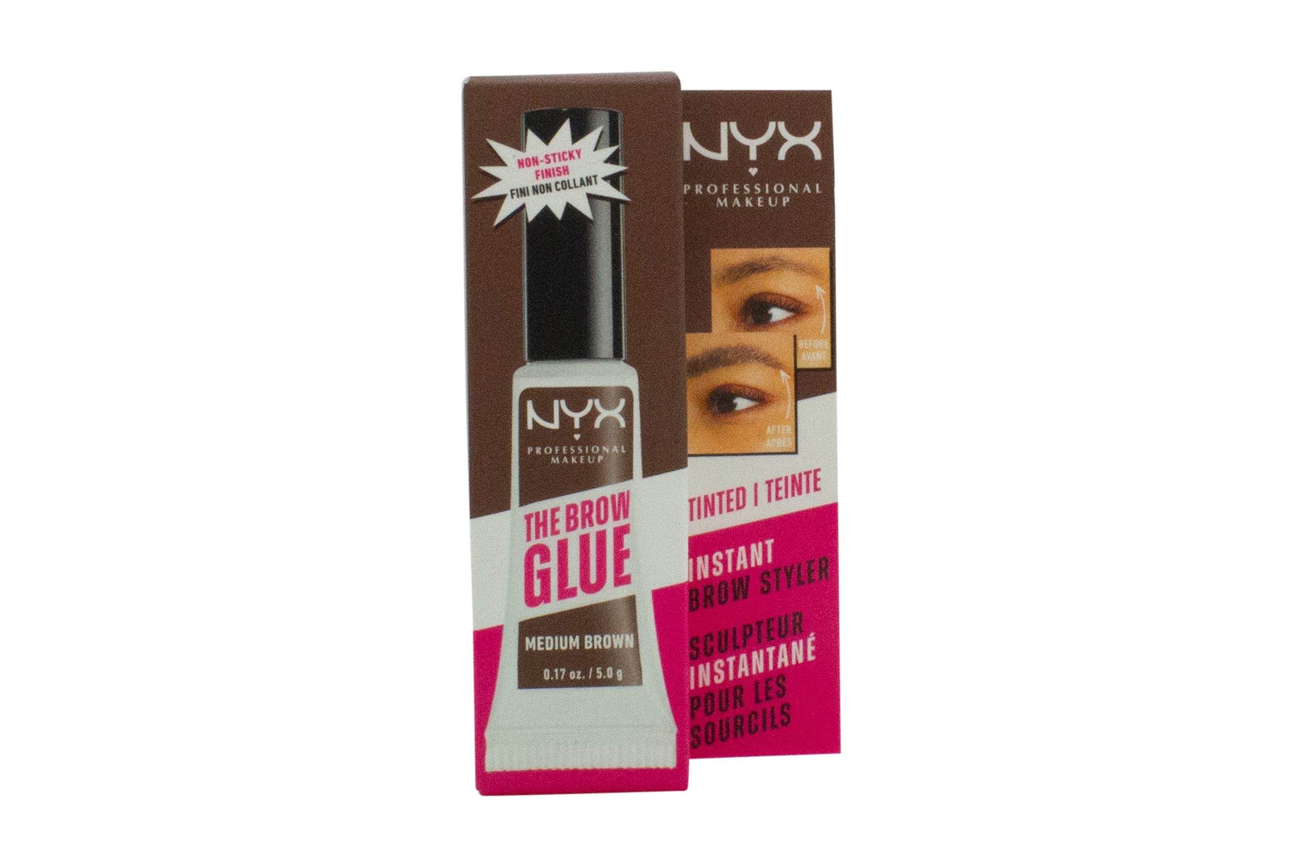 NYX The Grow Glue Instant Brow Styler Gel 5g - Medium Brown
