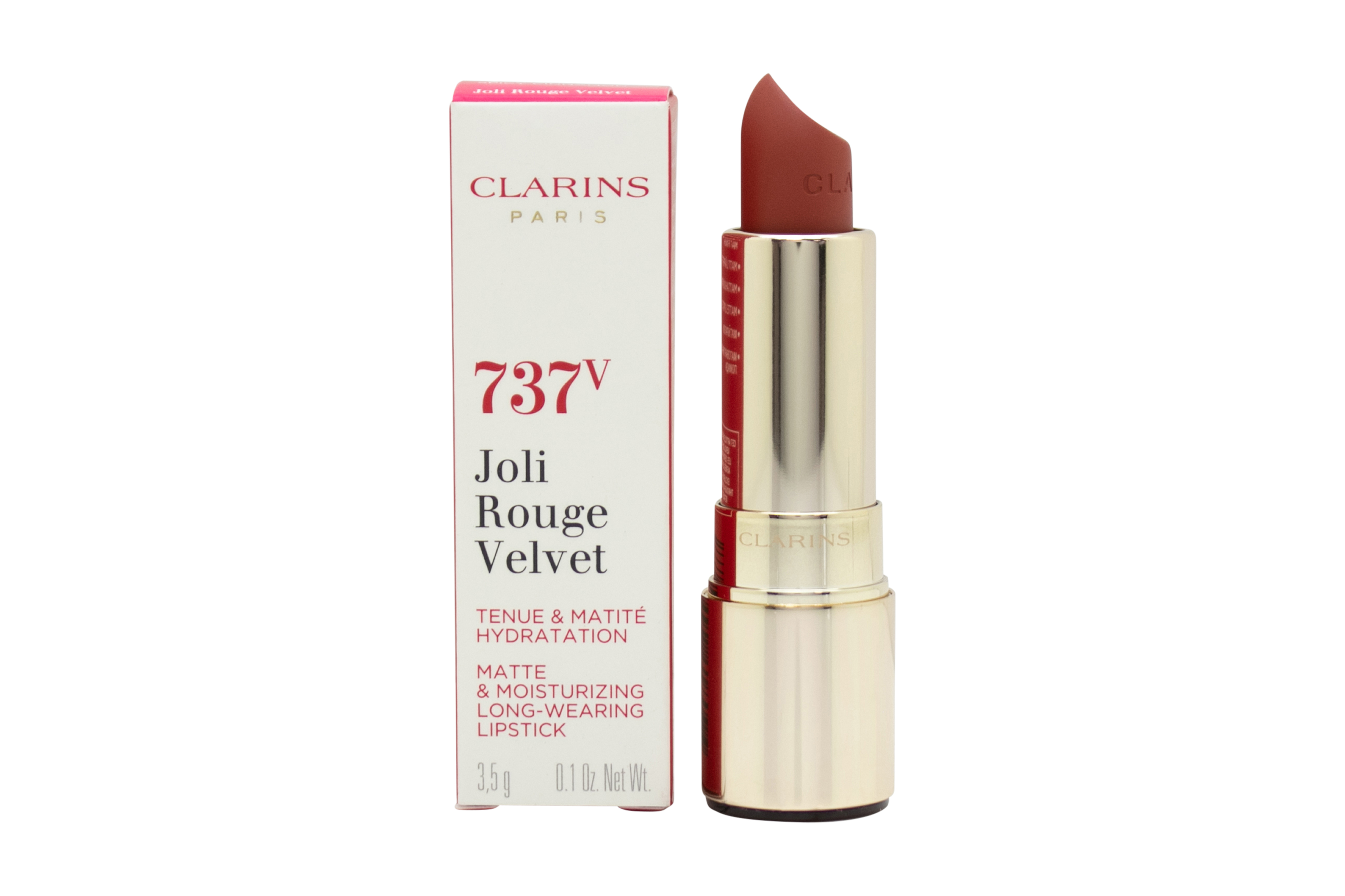 Clarins Joli Rouge Velvet Lipstick 3.5g - 737V Spicy Cinnamon