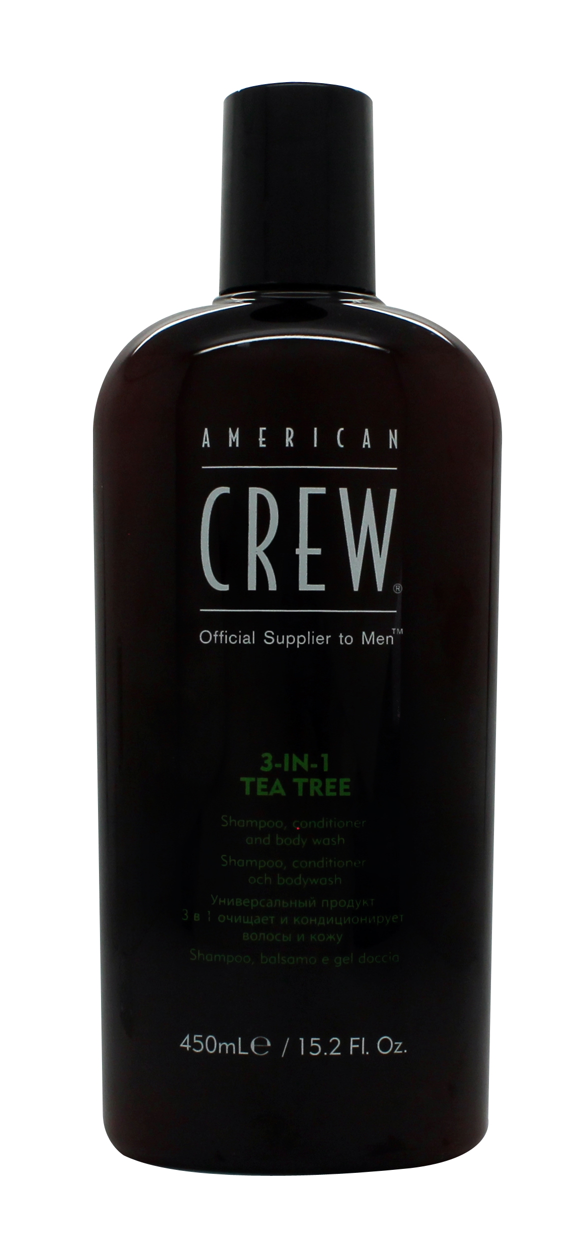 American Crew Tea Tree 3-in-1 Shampoo, Conditioner & Body Wash 450ml
