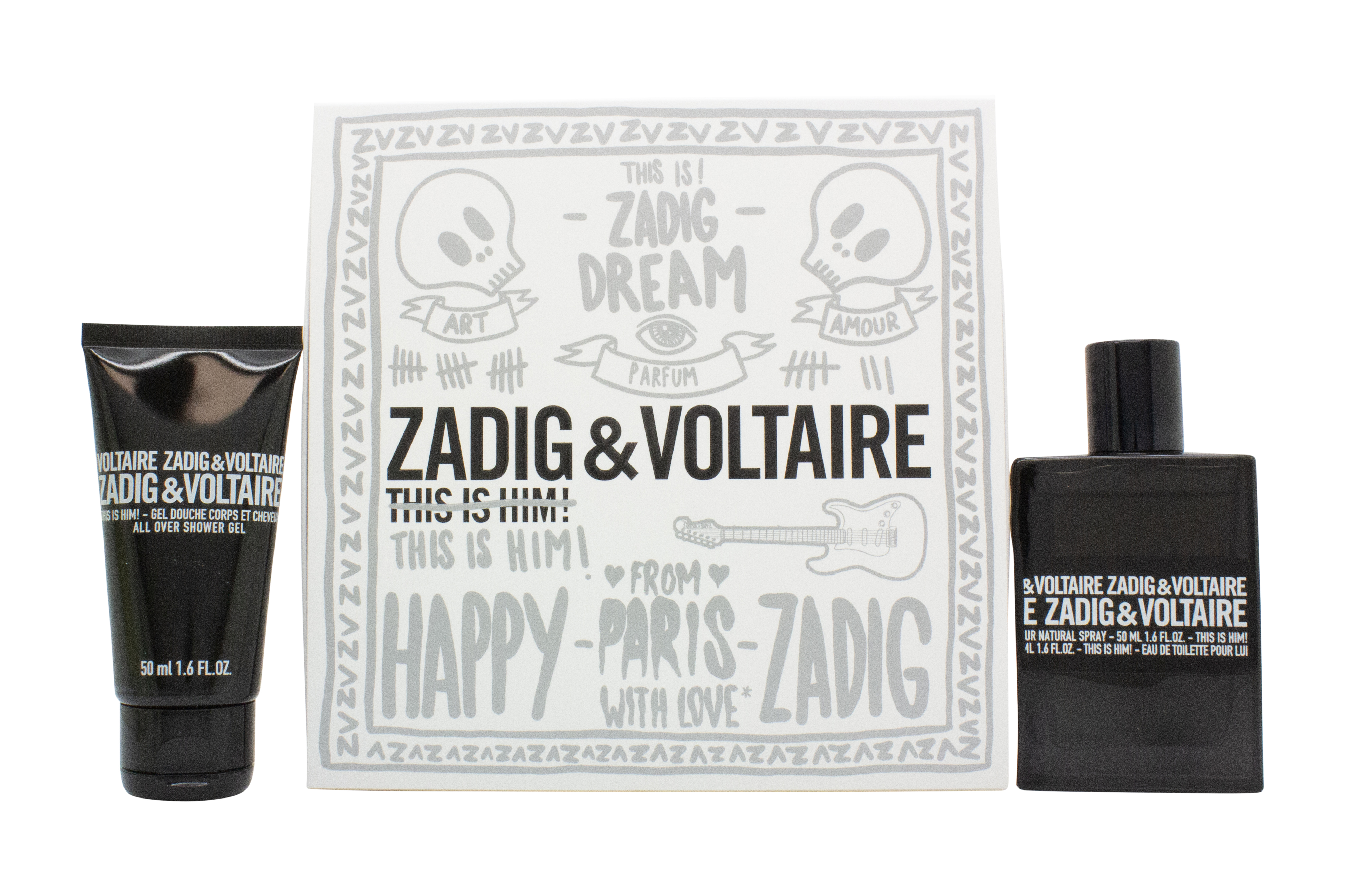 Zadig & Voltaire This is Him Gift Set 50ml EDT + 50ml Shower Gel