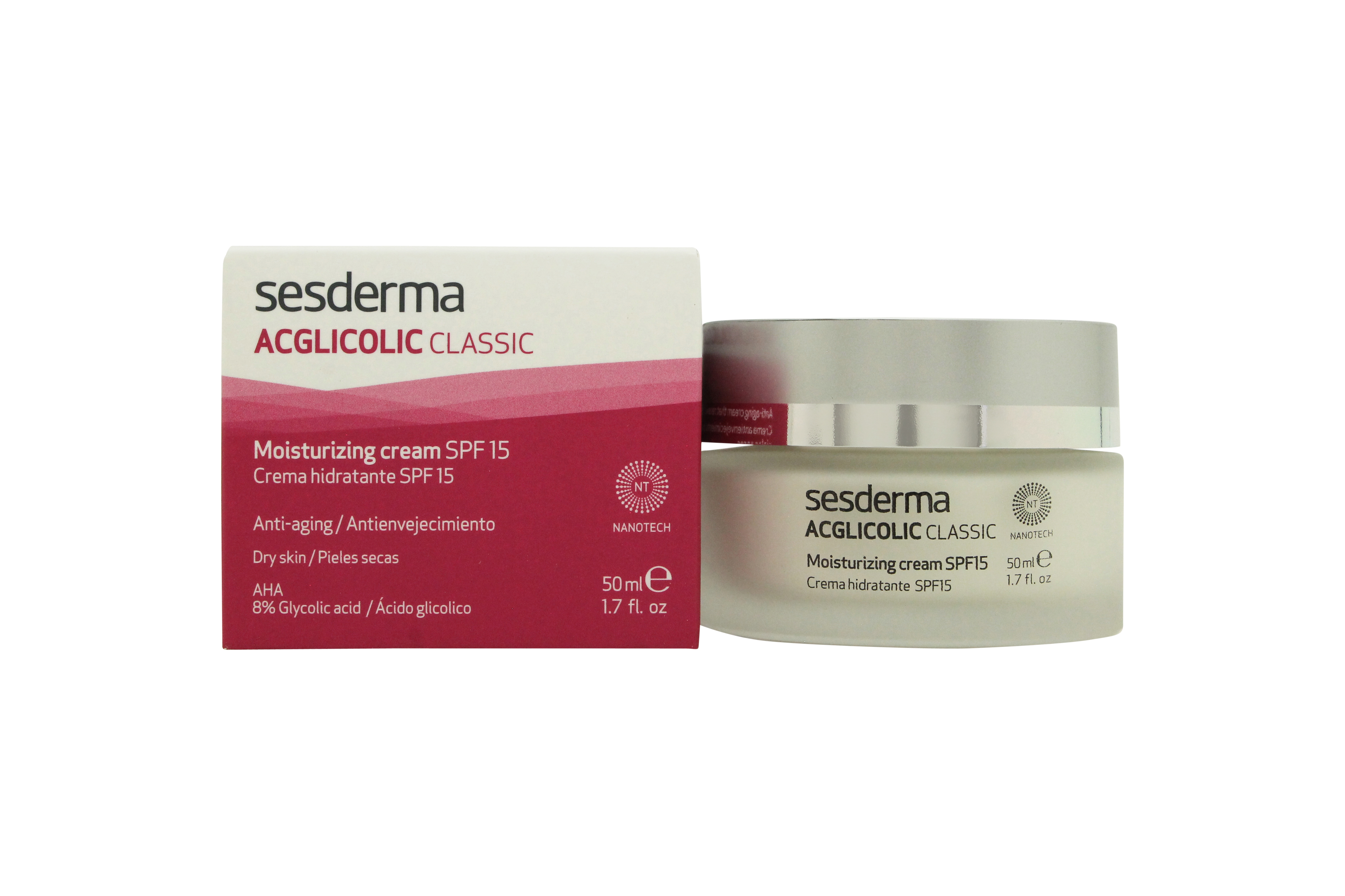 Sesderma Acglicolic Classic Moisturising Cream SPF15 50ml
