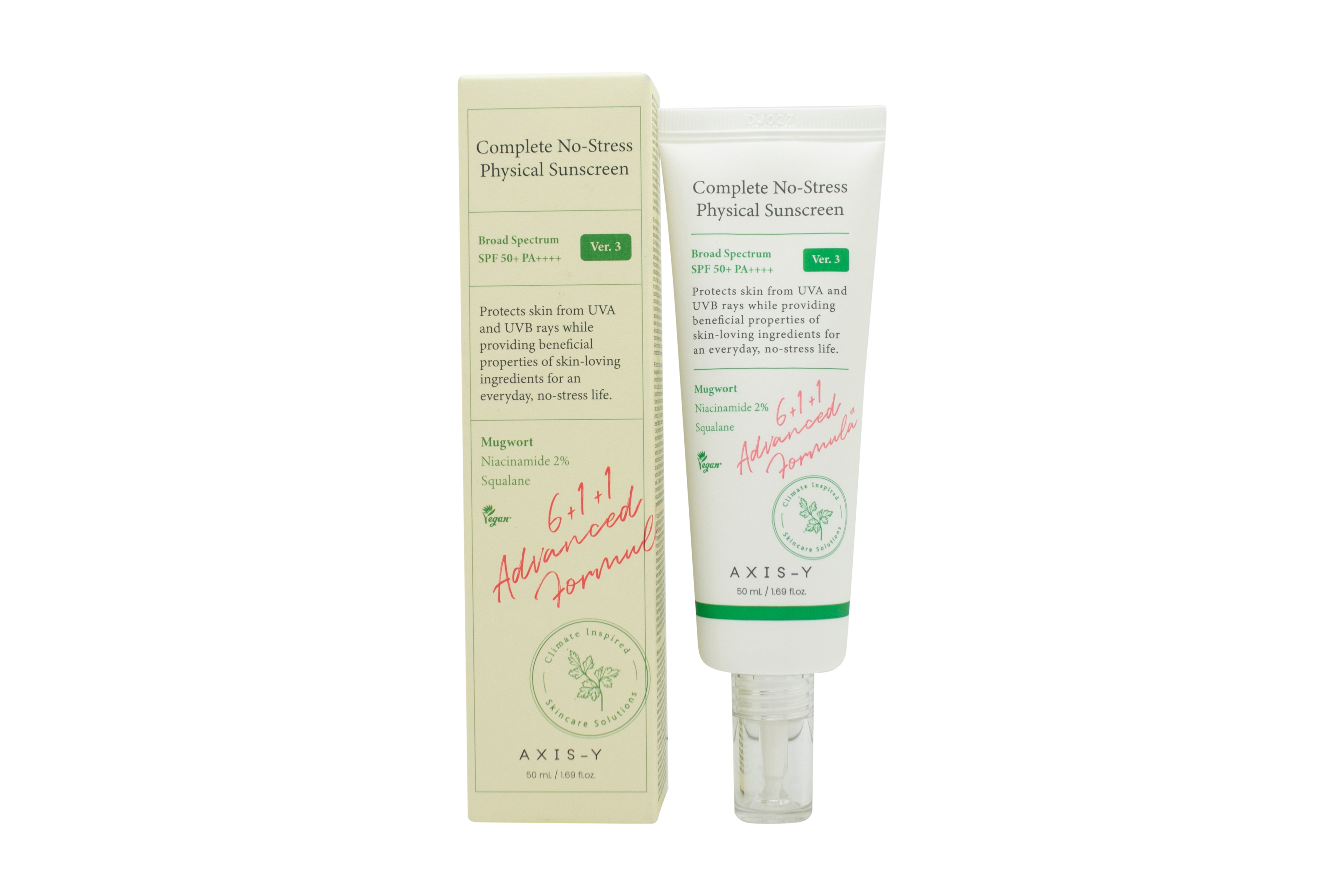 AXIS-Y Complete No-Stress Physical Sunscreen SPF50+ 50ml