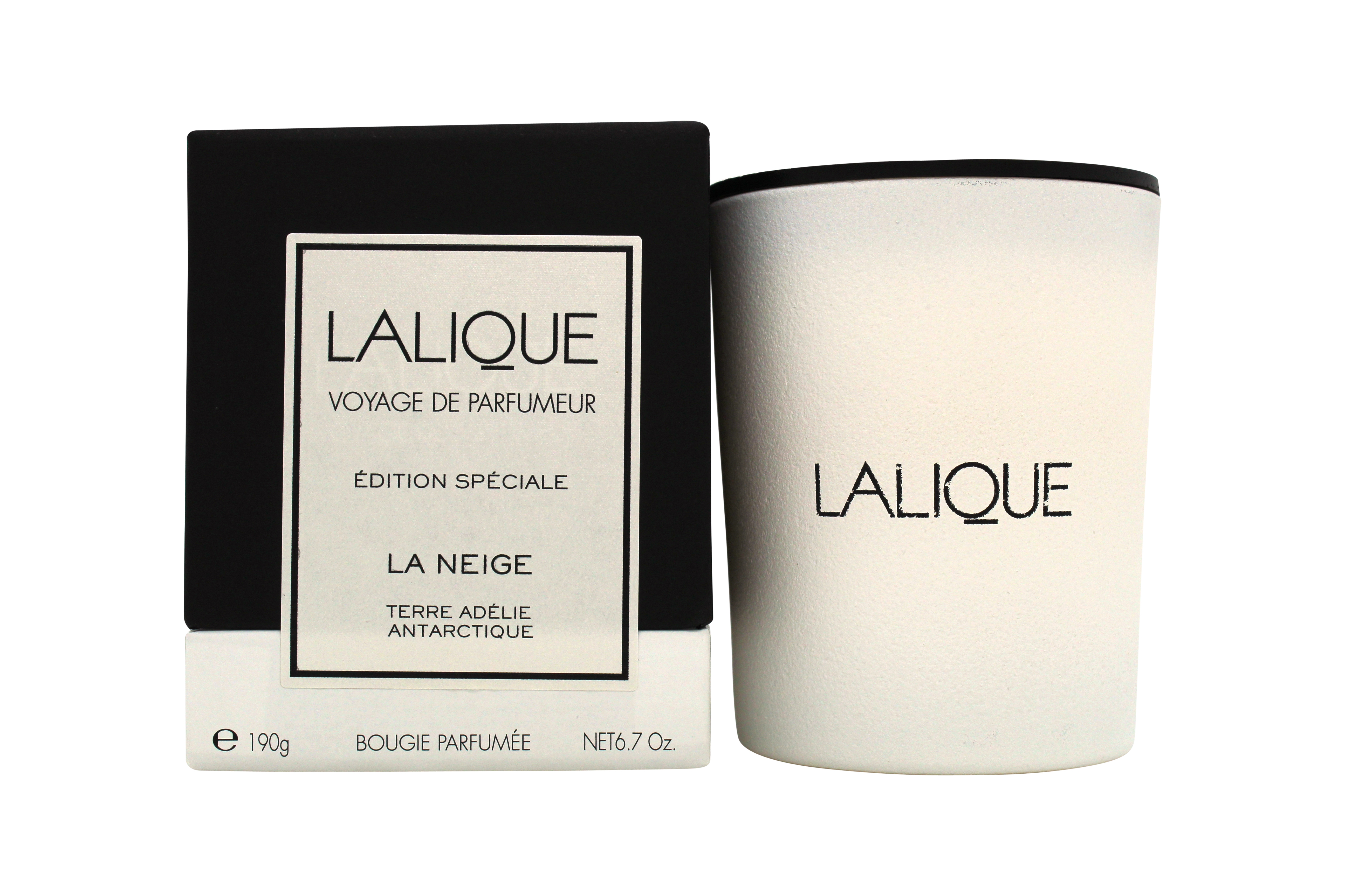Lalique Candle 190g - La Neige Terre Adelie Special Edition