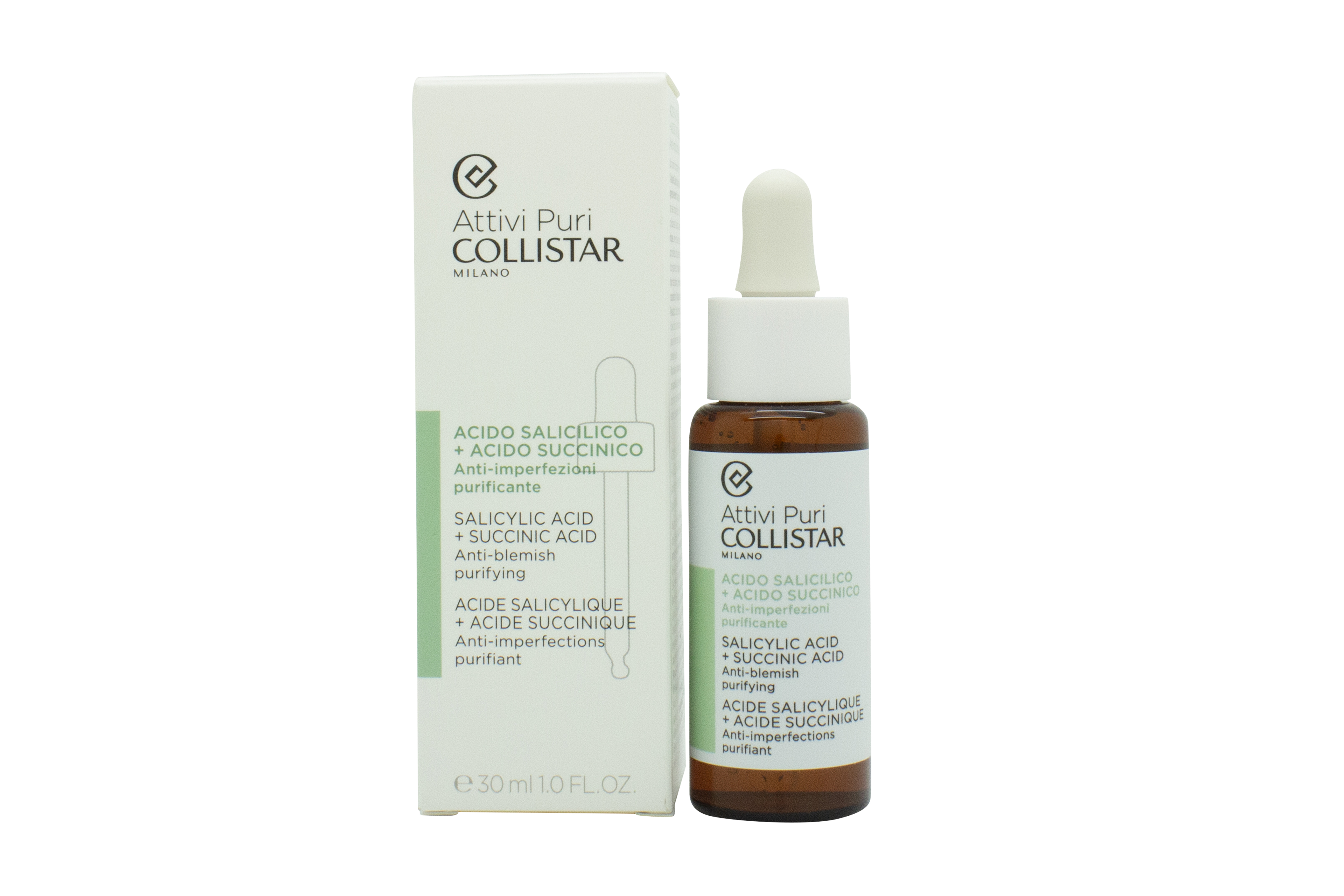 Collistar Attivi Puri Salicylic Acid + Succinic Acid Drops 30ml