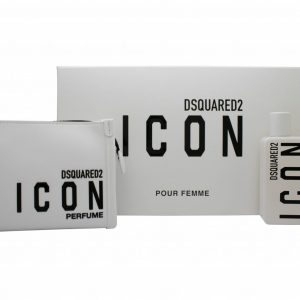 DSquared² Icon Pour Femme Gift Set 100ml EDP + 10ml EDP + Toiletry Bag